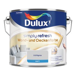 DULUX Simply Refresh Wand und Deckenfarbe Lichtgrün 2,5 l