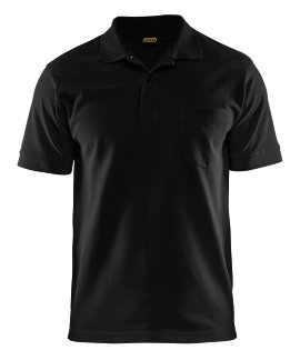 BLÅKLÄDER Poloshirt schwarz