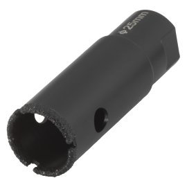 WOLFCRAFT Bohrkrone diamantbestreut für Winkelschleifer ⌀ 25 mm