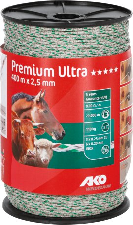 AKO Weidezaunlitze Premium Ultra