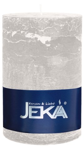 JEKA Rustik Stumpenkerze Gris