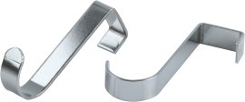 fix-o-moll Tür- & Fensterhaken Edelstahl 60x11 mm 2 Stk.