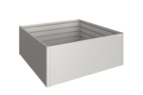 BIOHORT Hochbeet 2x2 m, Silber-Metallic