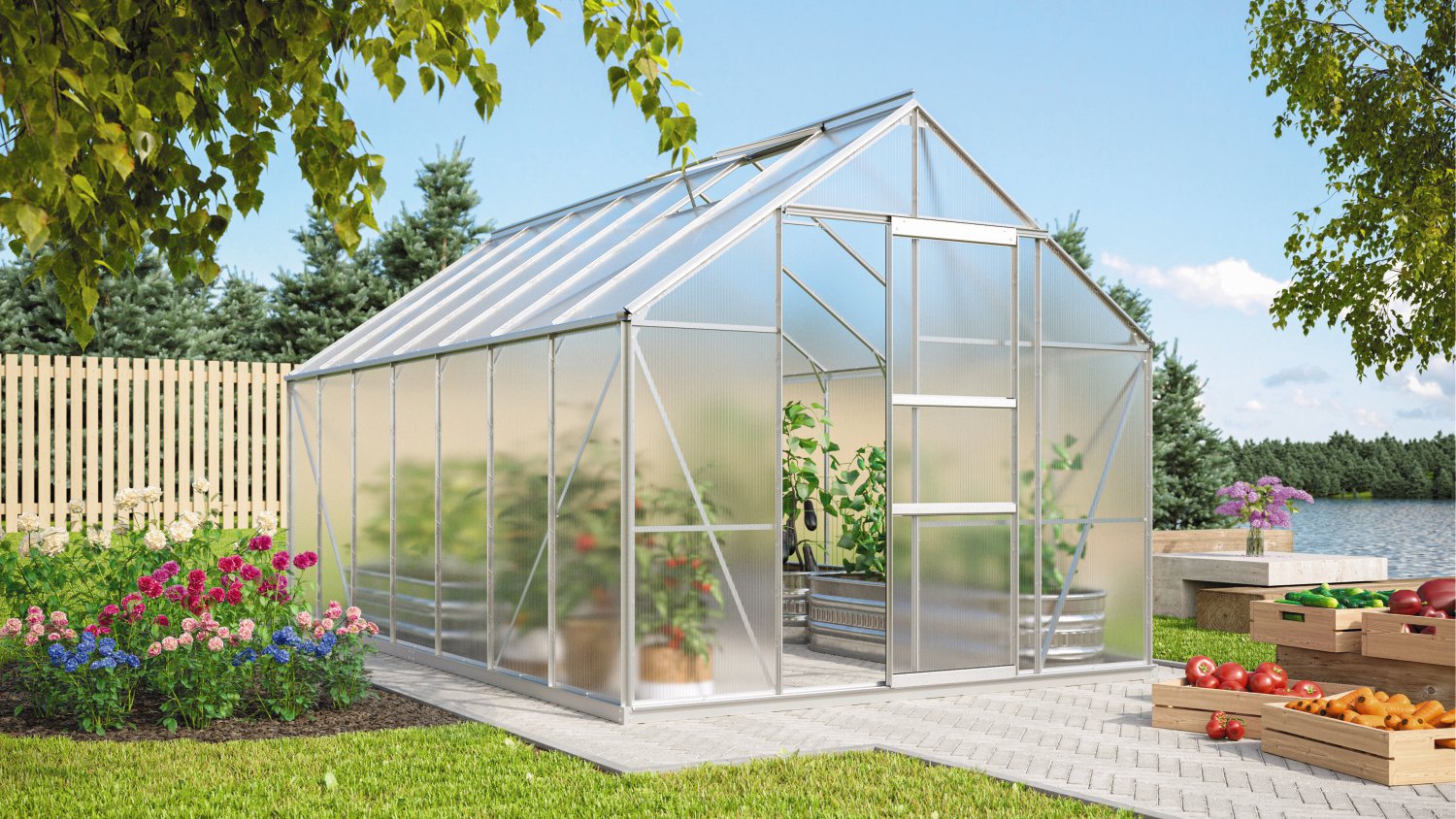 VITAVIA Gewächshaus Merkur HKP 4 mm