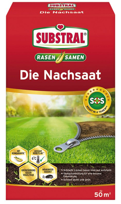 SUBSTRAL® Rasensamen - die Nachsaat 1 kg