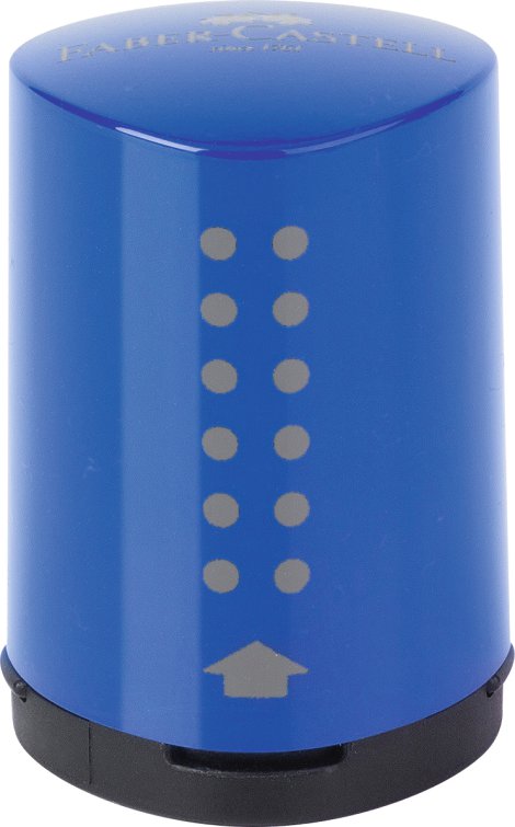 FABER CASTELL Dosenspitzer Mini Grip Rot/Blau