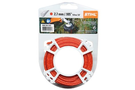 Stihl Mähfaden rund leise 2,7 mm x 9 m rot