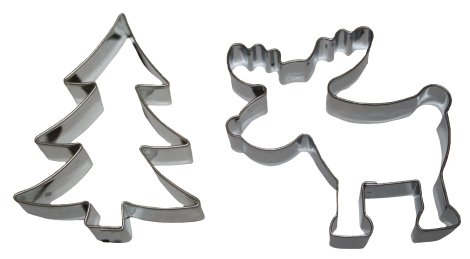 Ausstecher Renntier + Tannenbaum Edelstahl 2-tlg.