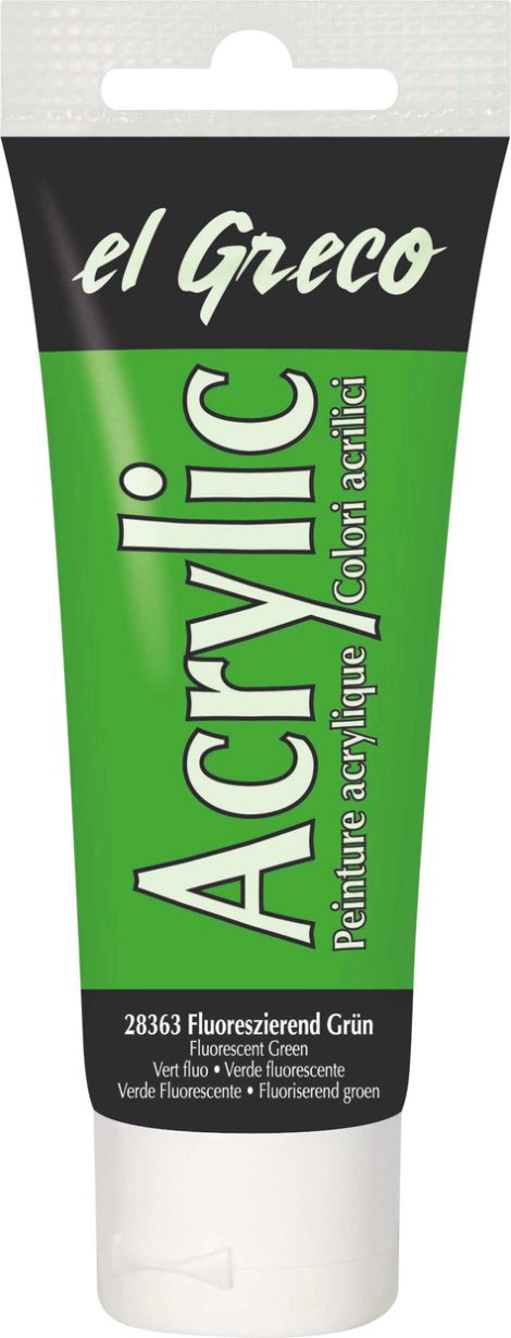KREUL Acrylfarbe el Greco Fluoreszierend Grün 75 ml