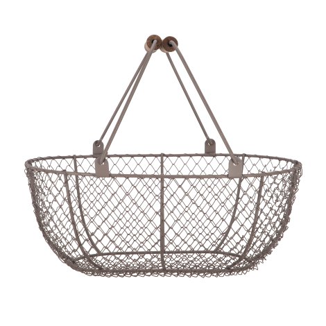 Drahtkorb Braun Grau M 42,5x32,3x20,2 cm