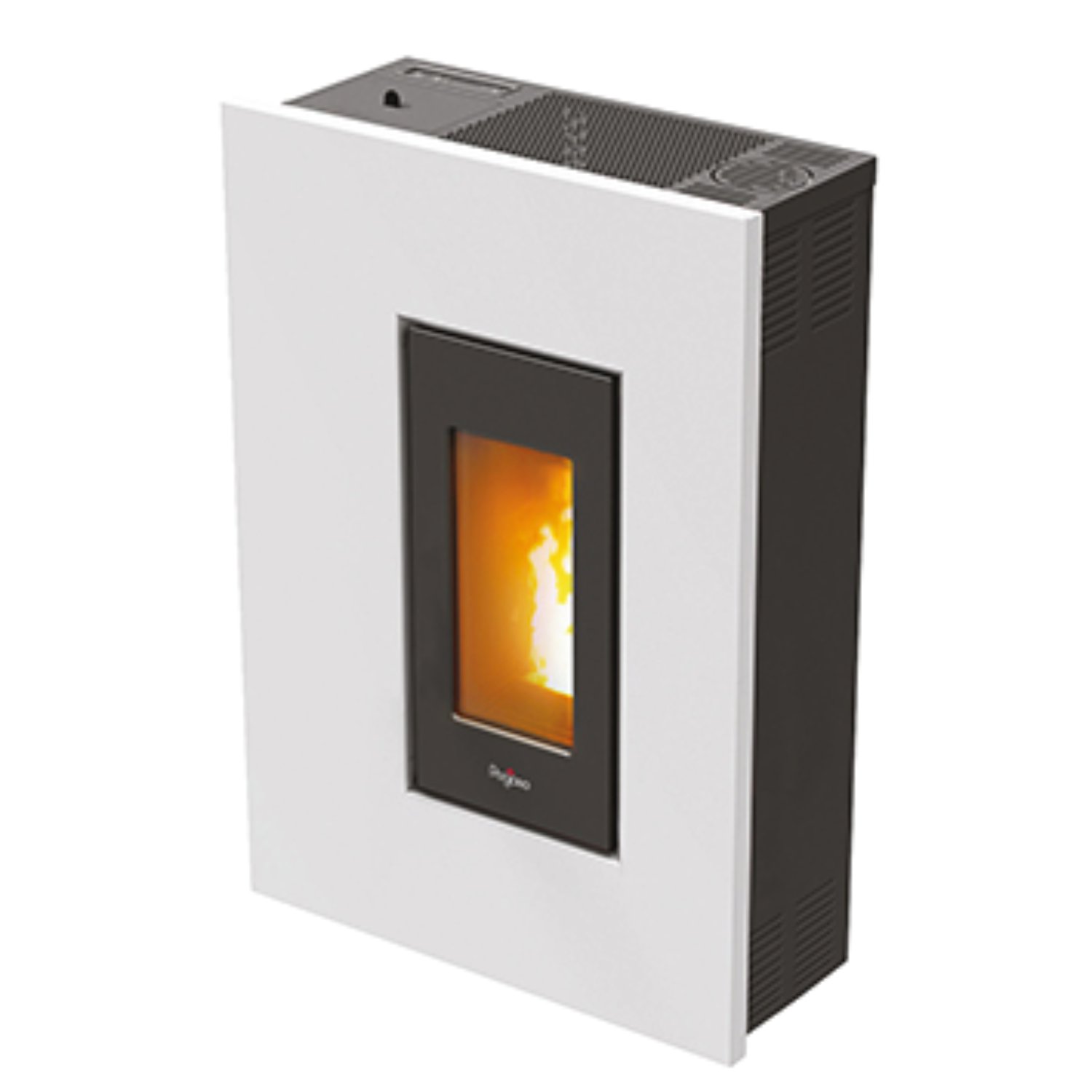 PEGASO Pelletofen Madison 5 Weiß 2,5-5,2 kW