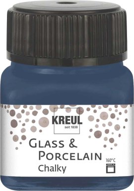 KREUL Malfarbe Glass & Porcelain Chalky Navy Blue 20 ml