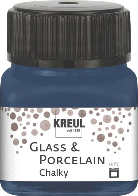 KREUL Malfarbe Glass & Porcelain Chalky Navy Blue 20 ml