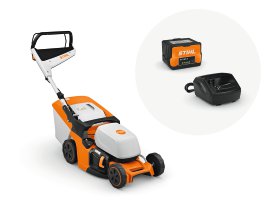 STIHL Akku-Rasenmäher RMA 443.3 + Ladegerät AL 101 + Akku AK 30