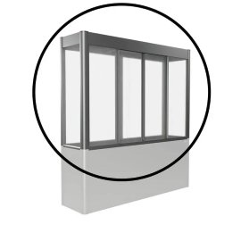 BIOHORT Gewächshaus-Aufsatz Florentina Quarzgrau-Metallic