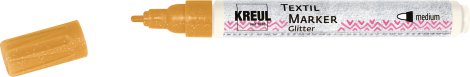 KREUL Stoffmalstift Texi Mäx Glitter für helle/dunkle Stoffe Gold