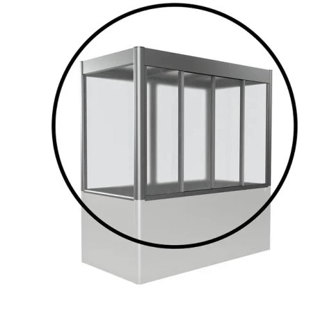 BIOHORT Gewächshaus-Aufsatz Florentina 2x1 Quarzgrau-Metallic