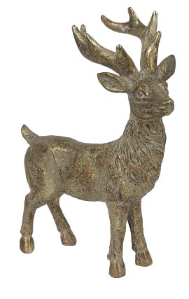 Dekofigur Rentier Gold 21,2x7,6x28 cm