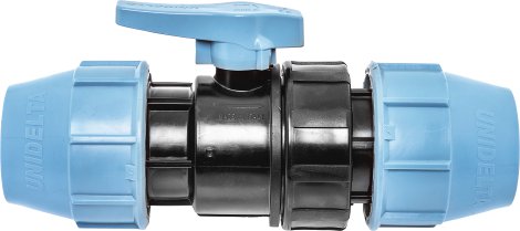 PARGA Kugelhahn PP PN16 mit 2 Übergang PE 50x50