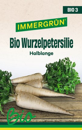 IMMERGRÜN Tütensamen BIO Wurzelpetersilie Halblange