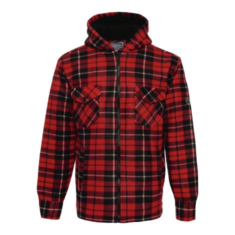 Thermohemd Schwarz/Rot M