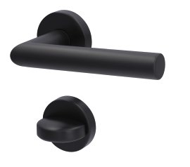 ALPERTEC Türbeschlag Fair I-R Edelstahl Schwarz WC Ø 25 mm