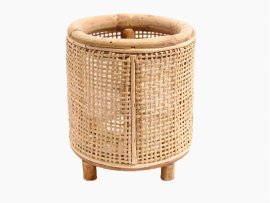 Laterne Webbing Blond ø 17 cm / H 18 cm