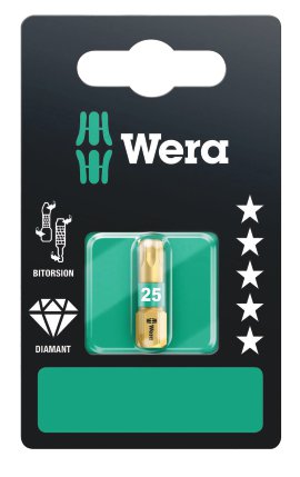 WERA Torx-Bit 867/1 BDC TX 25 mm