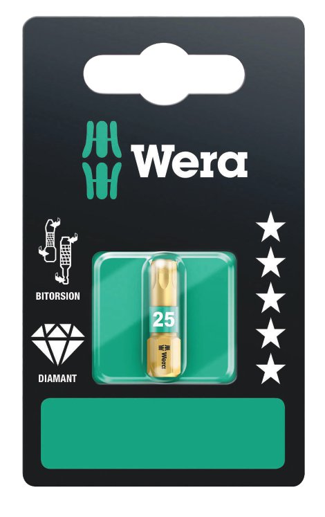 WERA Torx-Bit 867/1 BDC TX 25x25 mm
