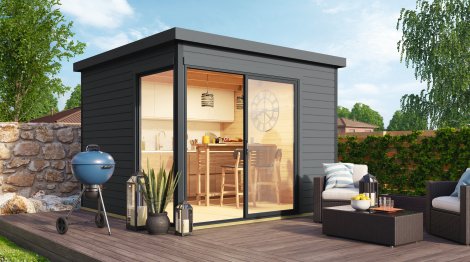 WEKA Designhaus 412 Grau Größe 1