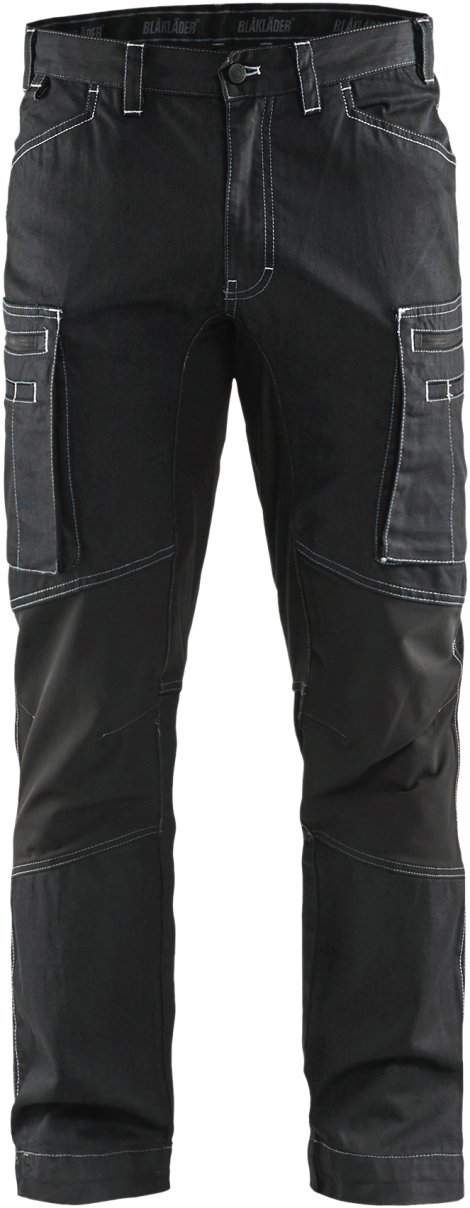 BLÅKLÄDER Service Bundhose Stretch-Denim Schwarz 56