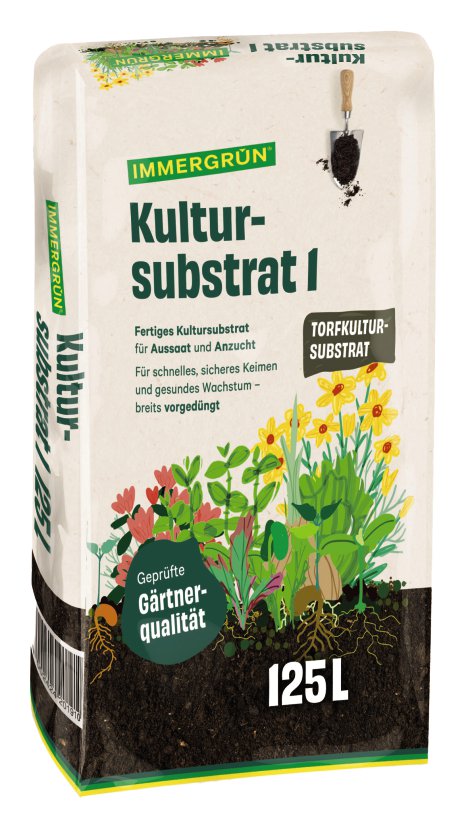 IMMERGRÜN Torfkultursubstrat 1, 125 l