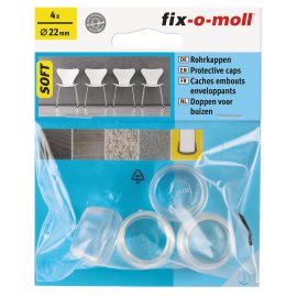 SUKI Rohrkappe Soft transparent kurz 4 Stk.