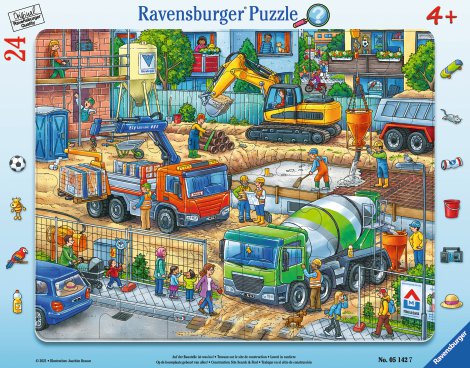 RAVENSBURGER Puzzle Auf der Baustelle ist was los