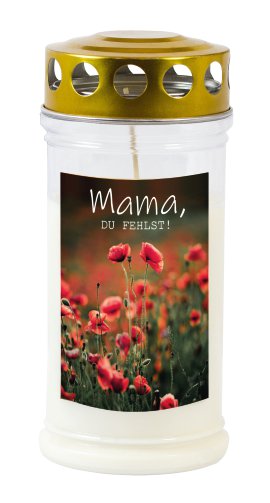 JEKA Gedenkkerze klein mit Motiv Mama