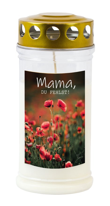 JEKA Gedenkkerze klein mit Motiv Mama