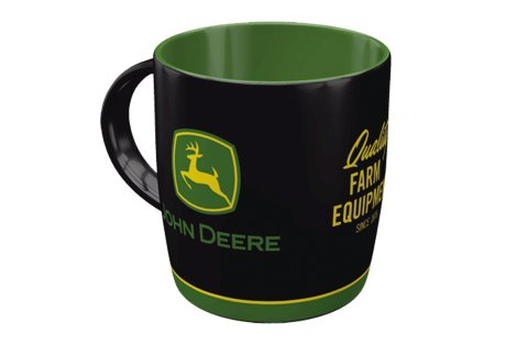 John Deere Tasse schwarz Keramik