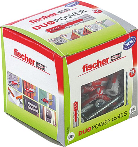 FISCHER Universaldübel DuoPower mit Schraube 8x40 S 50 Stk.