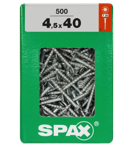 SPAX Schraube Senkkopf TRX 4,5x40 mm XXL