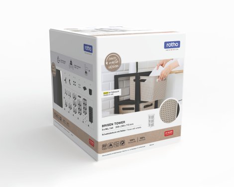 ROTHO Tower Brisen mit Rollen 16 l, 3-tlg.