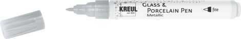KREUL Malstift Glass & Porcelain Metallic fine Silber