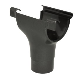 Fallrohrmuffe (Halbrunde Dachrinne) Braun