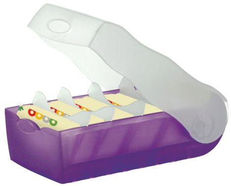 HAN Lernkartei Croco A7 Lila/Transparent