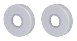 ALPERTEC Drückerrosette Aluminium F1 eloxiert Ø 52 mm