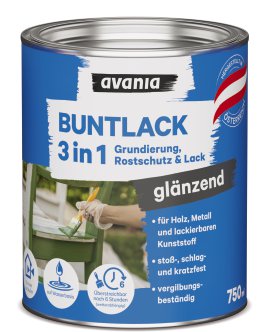 AVANIA Buntlack 3in1 Glänzend Moosgrün