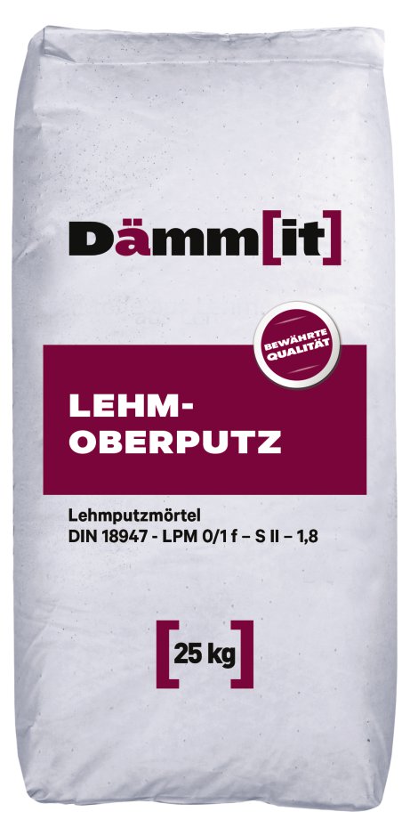 DÄMMIT Lehm-Oberputz fein 0,6 mm 25 kg