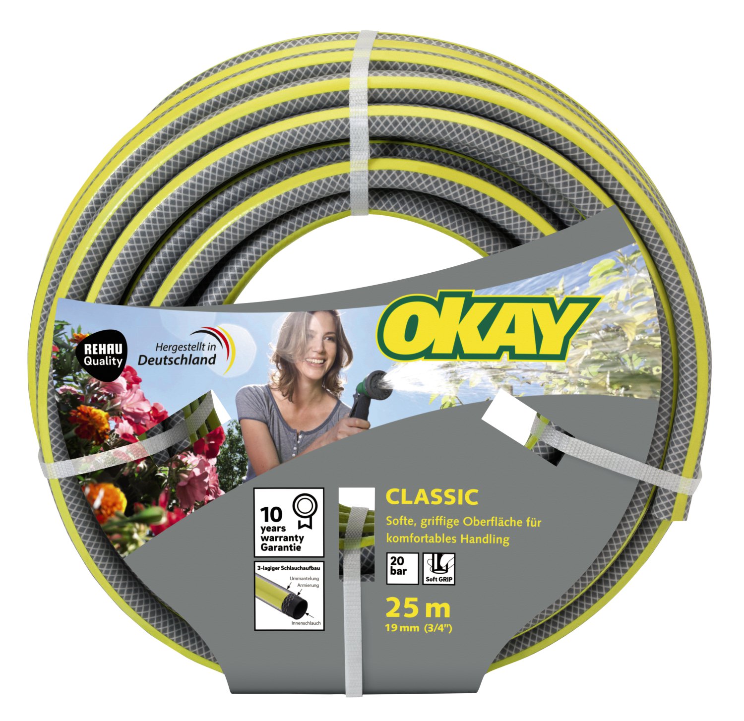OKAY Gartenschlauch classic 3/4" 25 m