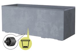 DEROMA Pflanzkasten Millennium Aschgrau