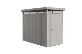 BIOHORT Gerätehaus HighLine HS mit Standardtür 155x275x222 cm, silber-metallic