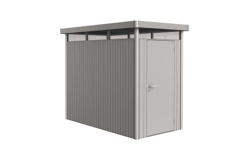 BIOHORT Gerätehaus HighLine HS mit Standardtür 155x275x222 cm, Silber-Metallic